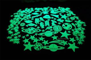 300 Piece Glow in The Dark Stars Deluxe Decorating Kit B Stock Read Description