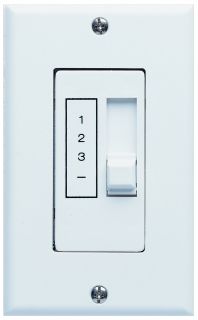 Concord Fans 3 Speed Ceiling Fan Slider White Wall Control Switch