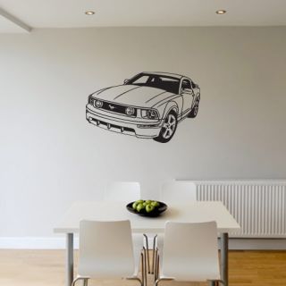 Ford Mustang Car Vinyl Wall Art Sticker Boys Bedroom Transfer Decal Decor VE029