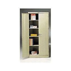 Tennsco Steel 78" High Storage Cabinet with Locking Swing Out Doors 36W x 18D