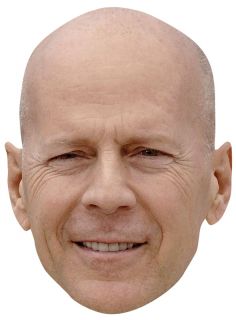 Bruce Willis Celebrity Mask Cardboard Face and Fancy Dress Mask