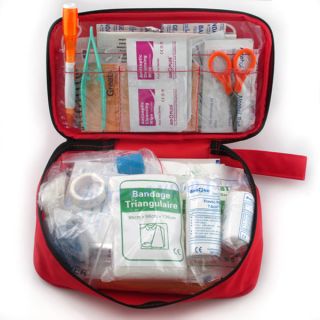 51pcs Red Emergency Medical Bag First Aid Kit Pack Sport Rescue Treatment