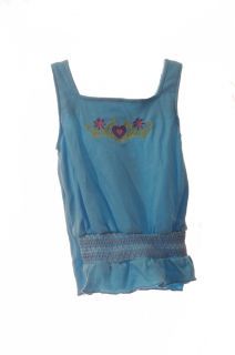 Baby Girls Infant Teal Purple Pink Hearts Tank Top Shirt Size 18 Months New