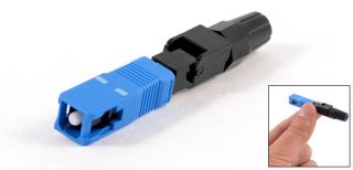 6cm Length FTTH SC PC Simplex Fiber Optic Flange Adapter Cable Connector