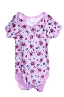 Baby Gear Girls Pink Flower Shirt Size 3 6 Months Infant Hearts Top New