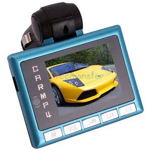 2GB 1 8" Ultra Thin Car FM Modulator  MP4 Player USB SD MMC Memory Card Blue