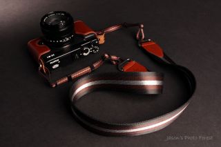 Handmade Genuine Real Leather Half Camera Case Bag Cover for Fujifilm x E1 XE1