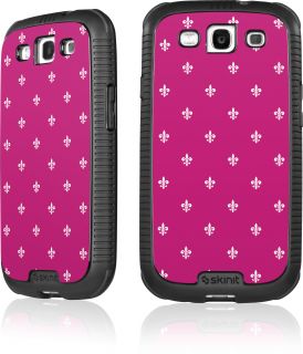 Skinit White Fleur de Lis on Pink Samsung Galaxy s III S3 Cargo Case