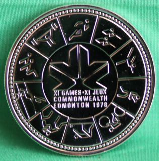 1978 Silver Dollar Canadian Silver Commemorative Edmonton Canada Coin Only