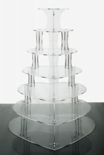 New 7 Tier Heart Shaped Cup Cake Tower Cupcake Stand