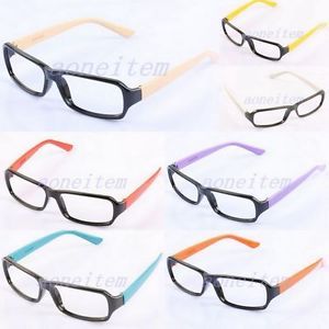 Fashion Costume Girls Boys Nerd Geek Eyeglasses Eyewear Glasses Frames No Lens