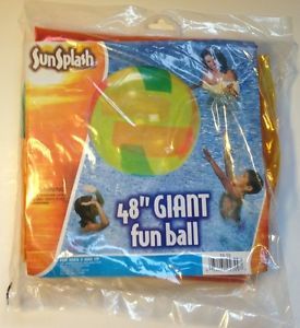 Sunsplash 48" Giant Fun Pool Ball Play Games Summer Swim Beach New in Pack