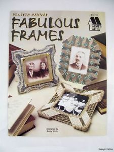 Fabulous Frames Plastic Canvas Pattern Book Art Deco Vintage Style 1920s