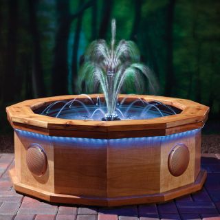 Hand Crafted Choreographed Outdoor Garden Patio Water Fountain 200W Speakers New