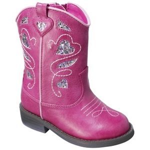 Cherokee Deloria Glitter Cowgirl Boots Shoes Toddler Girls Sz 7 Pageant Costume