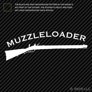 2X Muzzleloader Sticker Die Cut Decal Self Adhesive Gun Powder Black Hunting