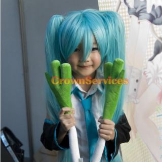 Vocaloid Hatsune Miku Cosplay Leek Plush Toy Doll 40cm for Child Kid Fans Gift