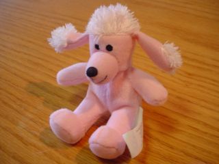 Build A Bear Pink Fu Fu Poodle Dog 5" Stuffed Animal