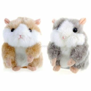 Hot Cute Pet Speak Talking Record Electronic Hamster Plush Kids Toy Gift
