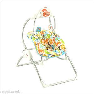Fisher Price 2 in 1 Swing Rocker Baby Bouncer Chair RARE Kids Musical Toy New