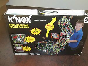 K'NEX Steel Scorpion Roller Coaster Kids Toy Model Kit  Speakers New Unopened