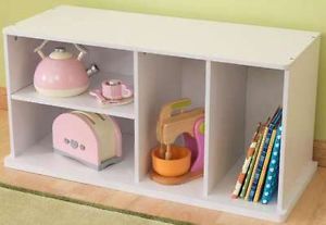 Kids Shelf Dividers Wood Wooden Toys Games Storage Book Case Childrens Furniture