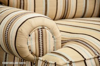 Taylor King Fine Furniture Saba Surf Striped Fiberdown Arm Chair