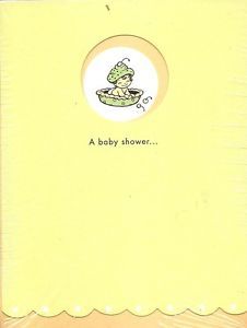 Baby Shower Invitations 10 Pack Cards Party Invites Pie Green Orange Boy Girl
