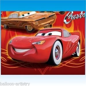 6 Disney Cars Lightning McQueen Film Party Invitations