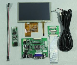 HDMI VGA 2AV LCD Driver Board vs TY2662 V1 5"800x480 AT050TN43 LCD Touch Panel