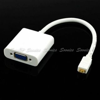 Micro HDMI Male to VGA Female Video Coupler Adapter Converter Extender Connector