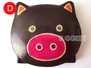 Kids Childrens Girls Cute Leather Pig Coin Purse Gift