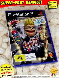 New Buzz Hollywood Game for Sony PS2 Party Games Cheap Childrens Kids Toys
