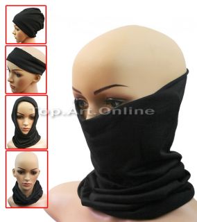 New Style Black 3in1 Neck Scarf Winter Fleece Multi Scarf Mask Ski for Man Woman