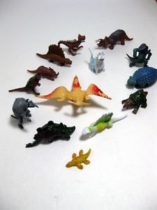 Lot of Vintage Toy Rubber Plastic Dinosaurs Dinosaur Toys Kids Playsets