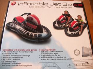 Wii Inflatable Jet Ski Chair Great for Any Racing Game Up to 300 Pounds New