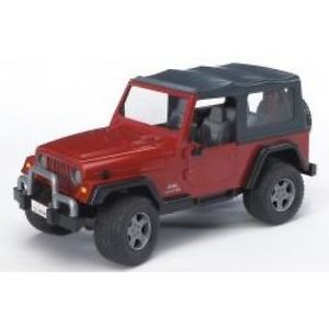 Bruder Jeep Wrangler Unlimited Metal Cars Kids Jeep Red Toy Jeep