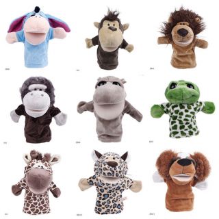 Kid Child Plush Velour Hand Puppets Farm Animals Design Learning Aid Favors Toy