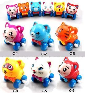 Baby Toy Cat Lovely Kids Toy Funny Wind Up Running Children Toy Family Xmas Gift