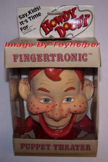 Howdy Doody Fingertronic Face Hand Puppet Toy Vintage