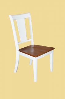 10 Canton Dining Kitchen Dinette Upholstery or Wood Seat Chair in White Finish