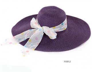 16 Colours Summer Sun Beach Floppy Derby Hat Wide Brim Straw Folding Ladies Cap