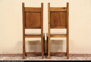 Pair of Italian Antique 1900 Side Chairs Lion Paw Feet