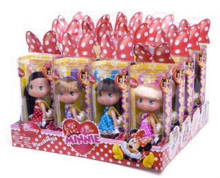 New Kids Girls Disney I Love Minnie Collectable Minnie Mouse Flexible Doll Toy