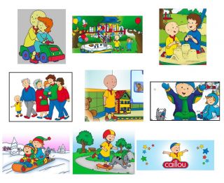 18 Caillou Party Favor Cut Peel Stickers Loot Goody Treat Bag Fillers Party