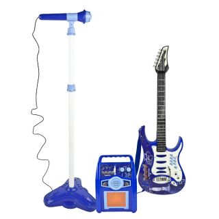New Guitar Microphone Amplifier Toy Kids Karaoke Electric Boy Girl Musical Toys