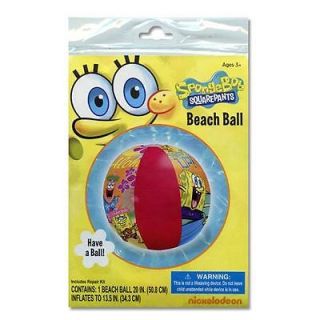 10 Spongebob Squarepants Kids Pool Beach Balls Birthday Party Favors Prizes 3