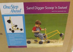 Kids One Step Ahead Sand Digger Scoop 'N Swivel Backhoe Sand Toy