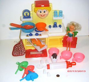 Lil Chefs Talk A Lot Kitchen Playset Play Pretend Talking Play Toy Kid Girl Toy