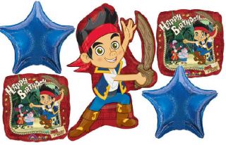 Disney Jake and The Neverland Pirates Birthday Party Balloons Bouquet Supplies